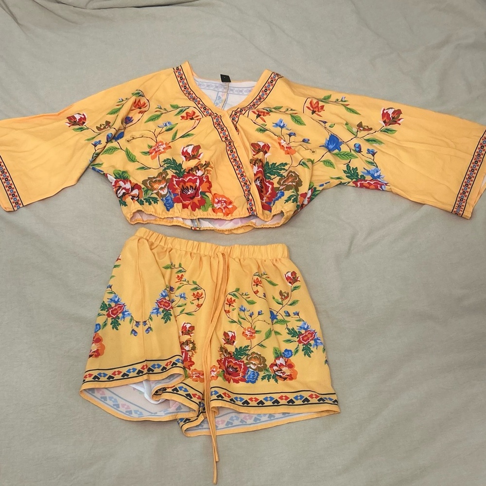 Two Piece Floral Set